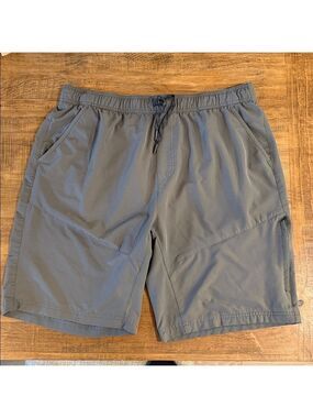 Gerry Men's Gray 4-Way Stretch, Elastic Waistband Lightweight Trail Short Sz XXL